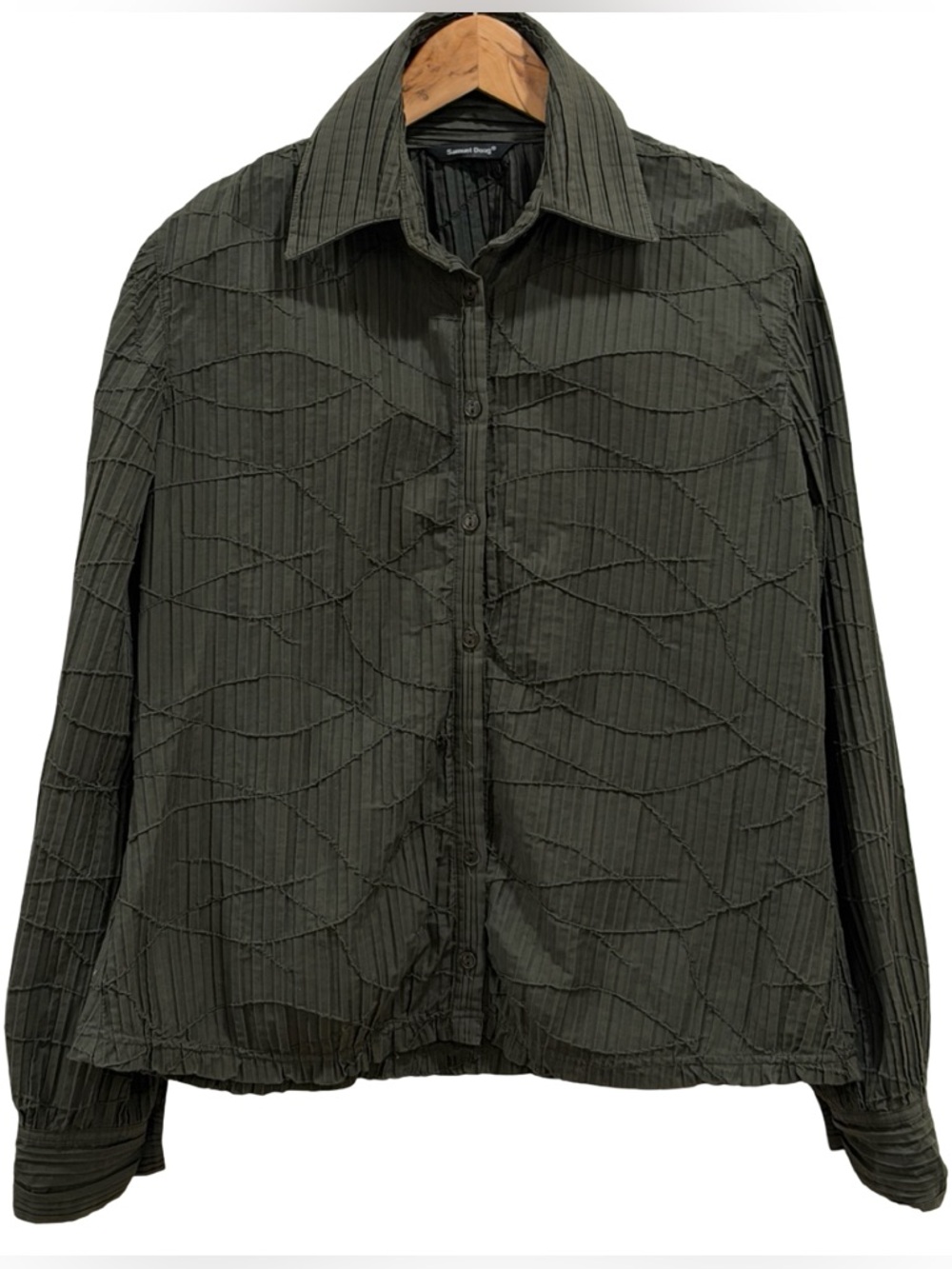 Samuel Dong Forest Muse Textured Blouse